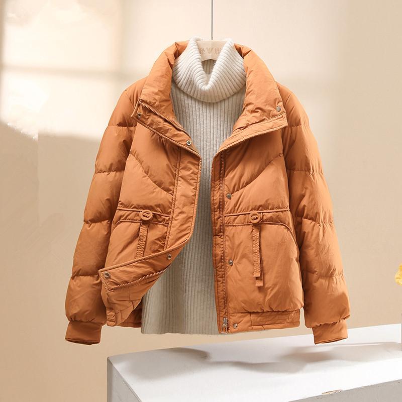 25 New Styles, Down and Cotton Jacket, Women, Winter Thick, Stand Up Collar, Casual Cotton Jacket, Loose, Cotton Coat Jacket, Simple Design