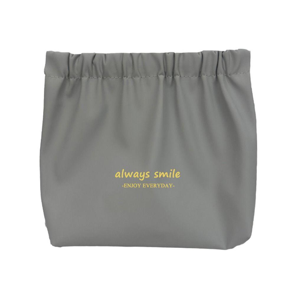 Cable Storage Bag Self-closing Cosmetic Bag Travel Makeup Bag Women Storage Bag Leaf Spring Bag