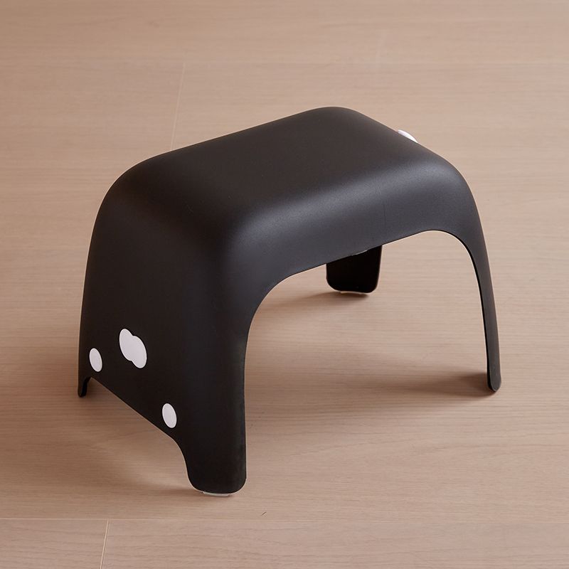 Cute Cat Stool Bathroom Shower Stool Anti Slip Short Chair Living Room Shoe Changing Chair Household Space Saving Furniture