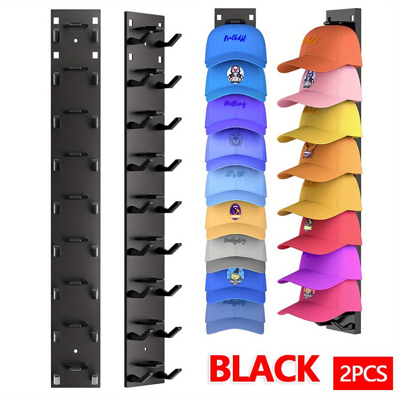 2026 New Baseball Cap Rack Wall Mounted Hat Organizer Storage Hanger for Door Closet Multifunctional Cap Holder Display Cup Holders 5