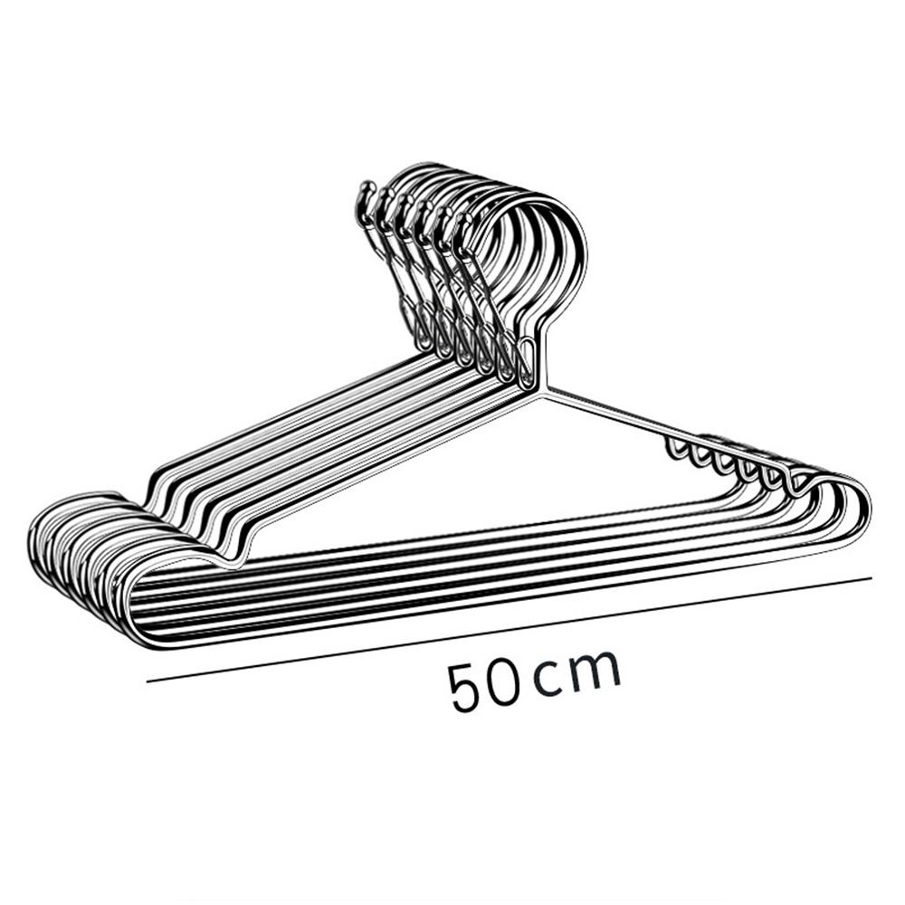 10pcs Space Saving Clasp Fixed Clothes Hangers Windproof Prevent Falling Drying Racks Stainless Steel Outdoor Drying Hanging