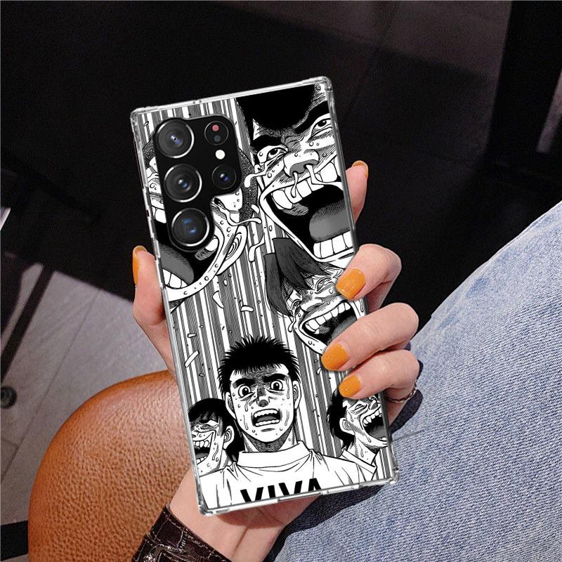 Hajime No Ippo Comics Handyhülle für Samsung Galaxy S26 S25 Edge S23 S24 Ultra S22 Plus S21 S20 FE Einzigartige Hülle Weiches Coque Galax