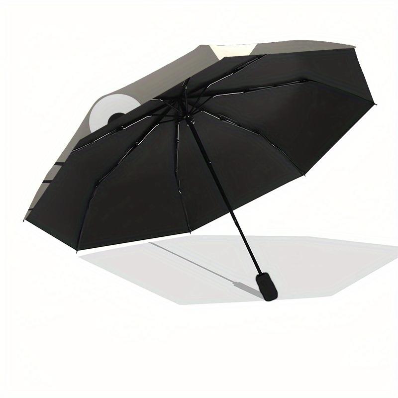 1pc Totoro Face Illustration Umbrella with Plastic Handle,Suitable for All Seasons Home Travel Outdoor UmbrellaM978