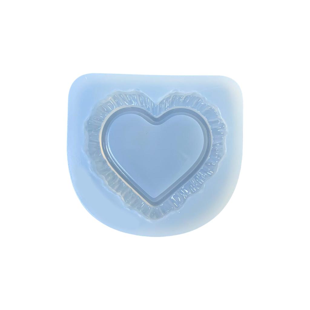 Food Grade Silicone Heart Shape Mold For DIY Jewelry Keychain Pendant Resin Crafting And Liquid Art Projects