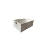 Sturdy Fabric Storage Bin With Reinforced Bottom Wooden Handles for Bedroom Office