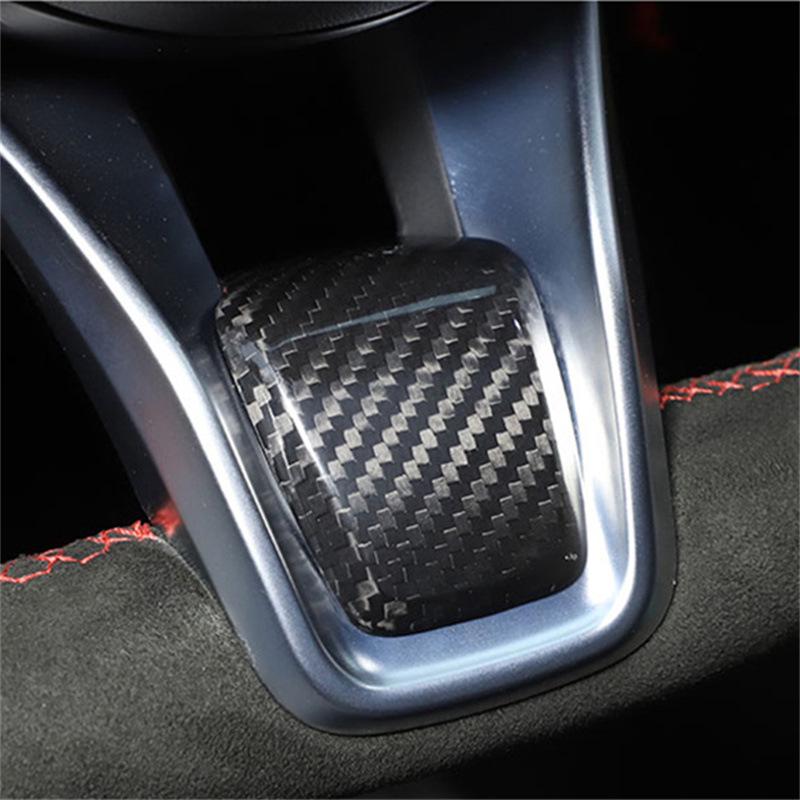 Real Carbon Fiber Steering Wheel Trim for 2020-21 Alfa Romeo Giulia/Stelvio