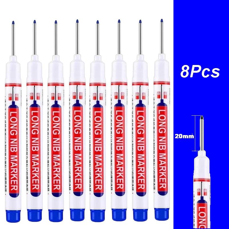 4-100 Stück 20mm Tiefloch Lange Spitze Kopf Marker Für Metall Perforierstift Wasserdicht Badezimmer Holzbearbeitung Dekoration Mehrzweck