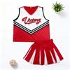 Rotes Cheerleading-Kostüm für Erwachsene - Leichte Mängel, Energetische Performance-Kleidung, Kein Umtausch oder Rückgabe