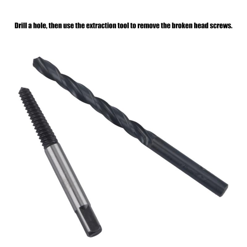 11Pcs Professiona Broken Screw Puller Coarse Tooth Fine Tooth Faucet Broken Wire Puller Screwdriver Tool Plastic Box