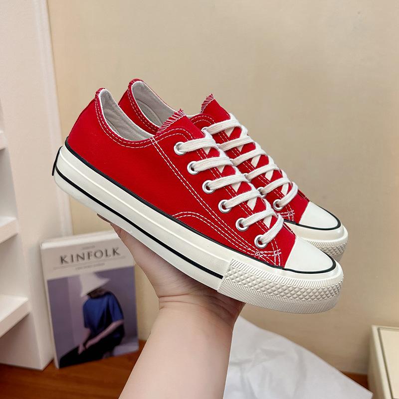 Autumn student's low-top canvas shoes women's classic versatile ins board shoes retro casual single shoes