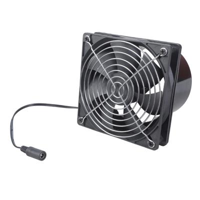 Ventilador Extrator 12cm 12V Baixo Ruído Duto em Linha Hidropônico Soprador de Ar Ventilador de Exaustão para Casa Banheiro Sala de Cultivo Ventilação