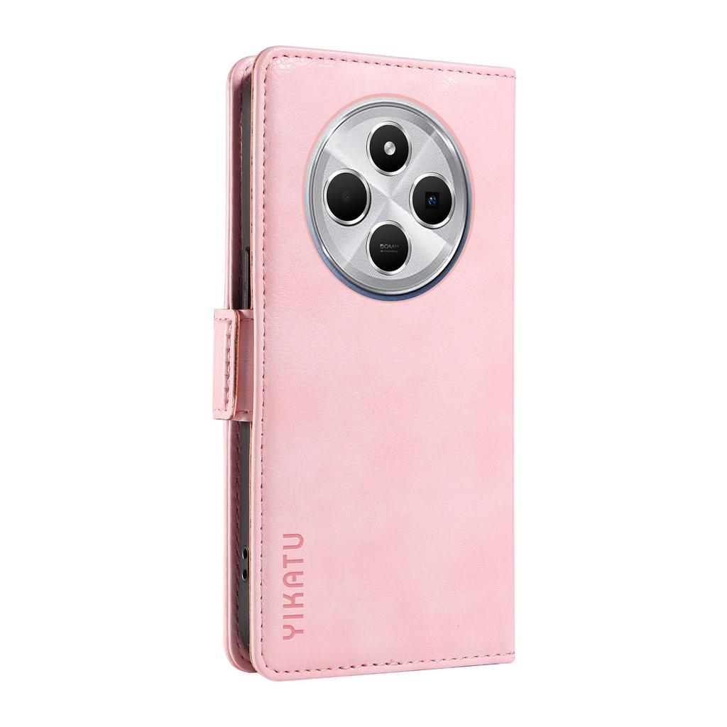 YIKATU YK-007 For Xiaomi Poco C75 4G/Redmi 14R 5G/14C 4G Case Side Buckle PU Leather Phone Cover Litchi Texture