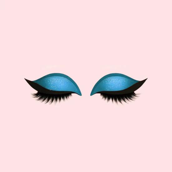 1/2/3/4/5 Pairs Lazy Eye Shadow Eyelash Patch 2-in-1 Eyeshadow Eyelashes Makeup Stickers