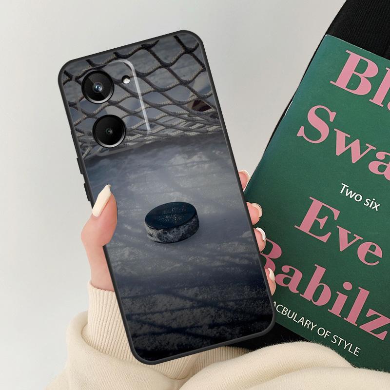 Hot Sport Ice Hockey For Realme C67 C55 C53 C51 C35 C33 C30 C21Y C25s C15 9 10 11 12 Pro Plus GT Neo 5 6 Case