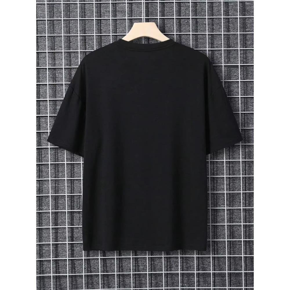 Street View Of Brooklyn, New York Men Clothing Oversized High Quality Streetwear Fashion Cotton Tops Casual Loose T-Shirt