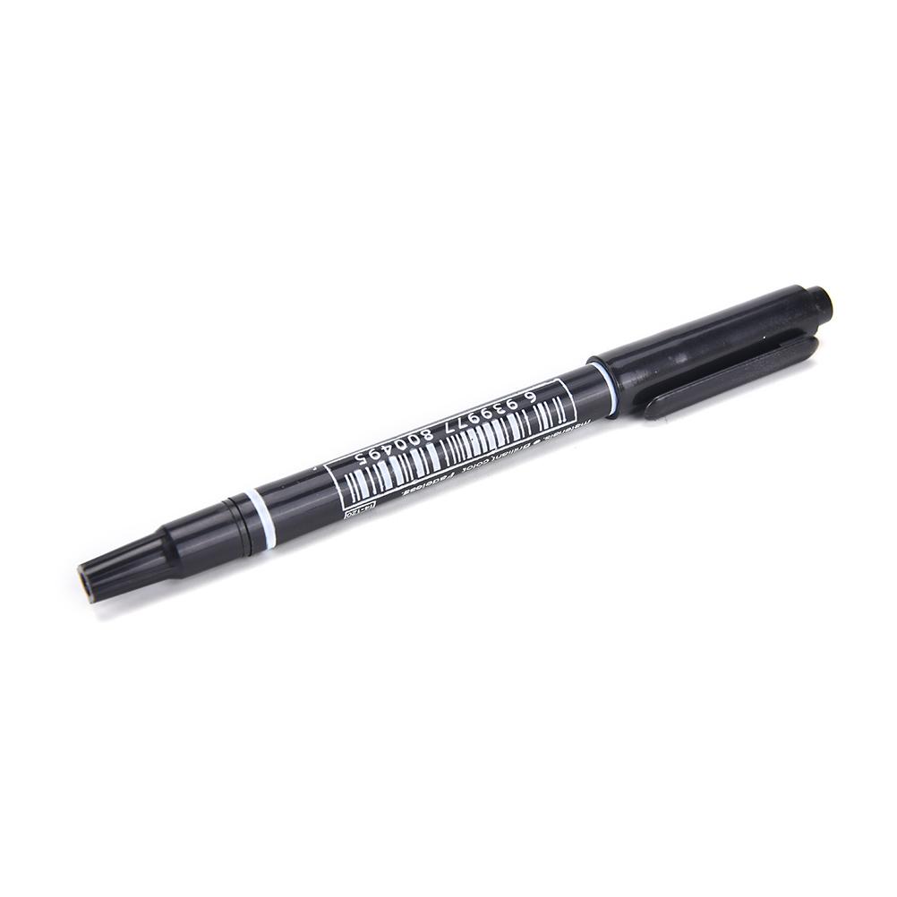 

3 Colors Permanent Paint Marker Pen Twin Tips Doubled Headed Hook Line For CD DVD Media Disc Quick-Drying Writing Supplies чёрный