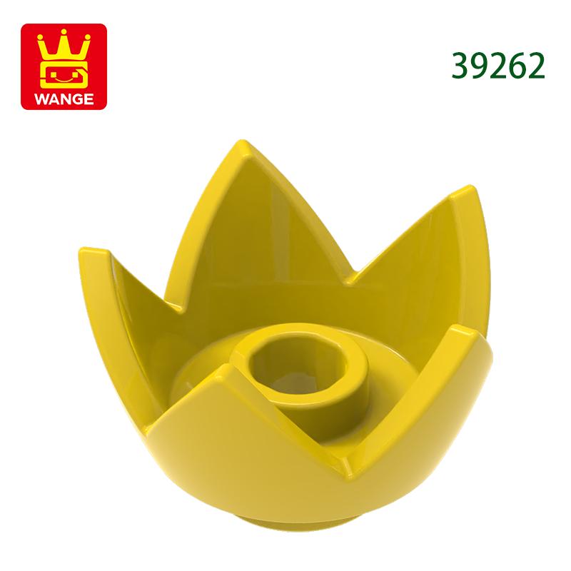 Non-Toxic 313Pcs/Lot 39262 Crown Eggshell With 5 Points Building Blocks Moc Flower Accessories Compatible With Brick Diy Parts Toys