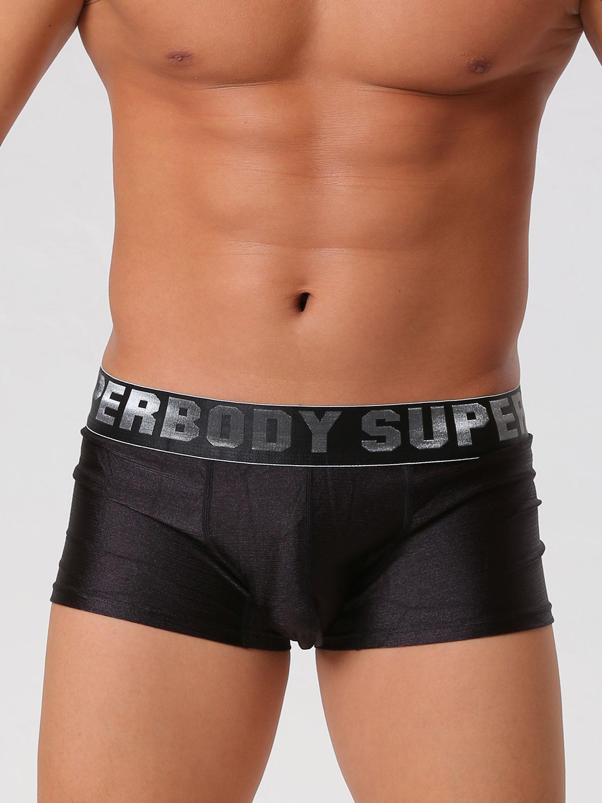 

5 цветов Мужские боксеры Ледяной шелк Нижнее белье Шорты M