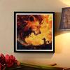 New Arrival 5D DIY Full Circle Diamond Painting "Lion and Fox" Embroidery Cross Stitch Home Decor Gift