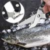 Stainless Steel Plastic Kitchen Scissors Non-Slip Handle Kitchen Shears  Poultry Fish Chicken Meat