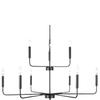 Contemporary Minimalist Wrought Iron Branch Chandelier for Living Room, Dining Room, Bedroom, Farmhouse, or Balcony Lighting.