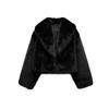 Fall and Winter New Women's Clothing Fashion Style Artificial Fur Effect Lapel Long Sleeves Jacket Outwear 6318247