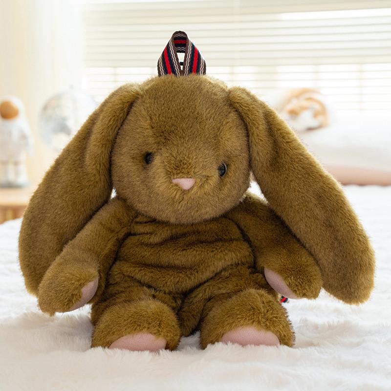 Animal Dog Cartoon Bear Rabbit Plush Backpack Kids Toy Bag Stuffed Gift Doll