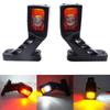 JVISUAL 3 Faces White Red Yellow 12/24V LED Side Marker Light Tail Light  For Trailer Truck Van Lorry Indicator Lamp Truck Lamp