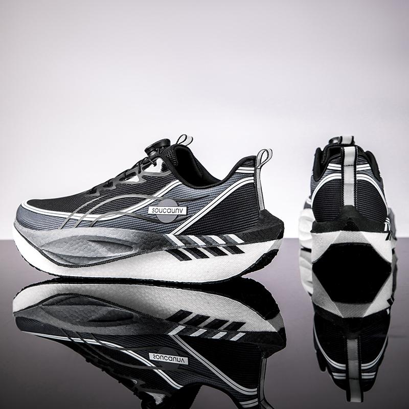 Men's Comfortable Athletic Nonskid Sneakers Men‘s Running Shoes Carbon Board Speciality Marathon Sports Breathable Lightweight