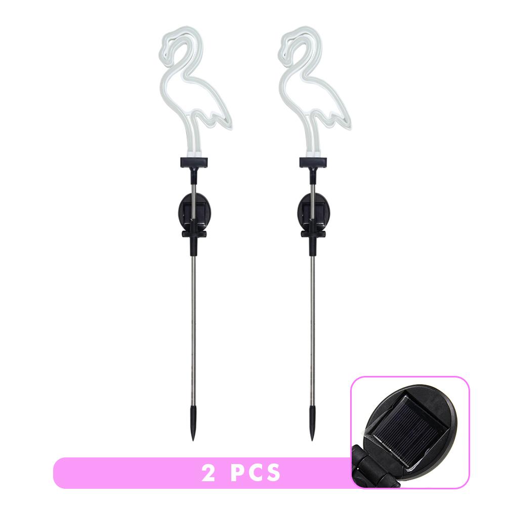 Solar Flamingo Light Garden Ornament Outdoor Waterproof Lawn Lamp Landscape Yard Light Patio Walkway Decoration Party Supplies