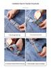 Women's High Waist Ripped Denim Overall Shorts - Retro Wide-Leg, Raw Hem, Age-Reducing Hong Kong Style