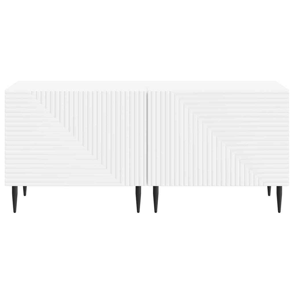 TV Cabinet White Engineered Wood