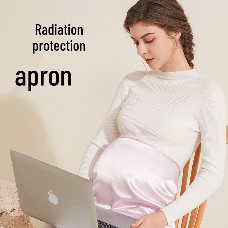 

Maternity Anti-Radiation Apron: Four Seasons Protection with Metal Ion Fabric for Computer and Mobile Use Blue
