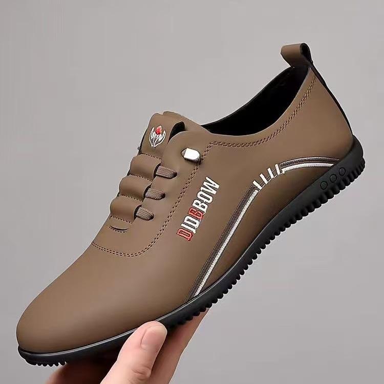 

Весенне-осенние повседневные кожаные туфли мягкая подошва деловые повседневные туфли плоский каблук тренд с одной педалью мужские туфли 44