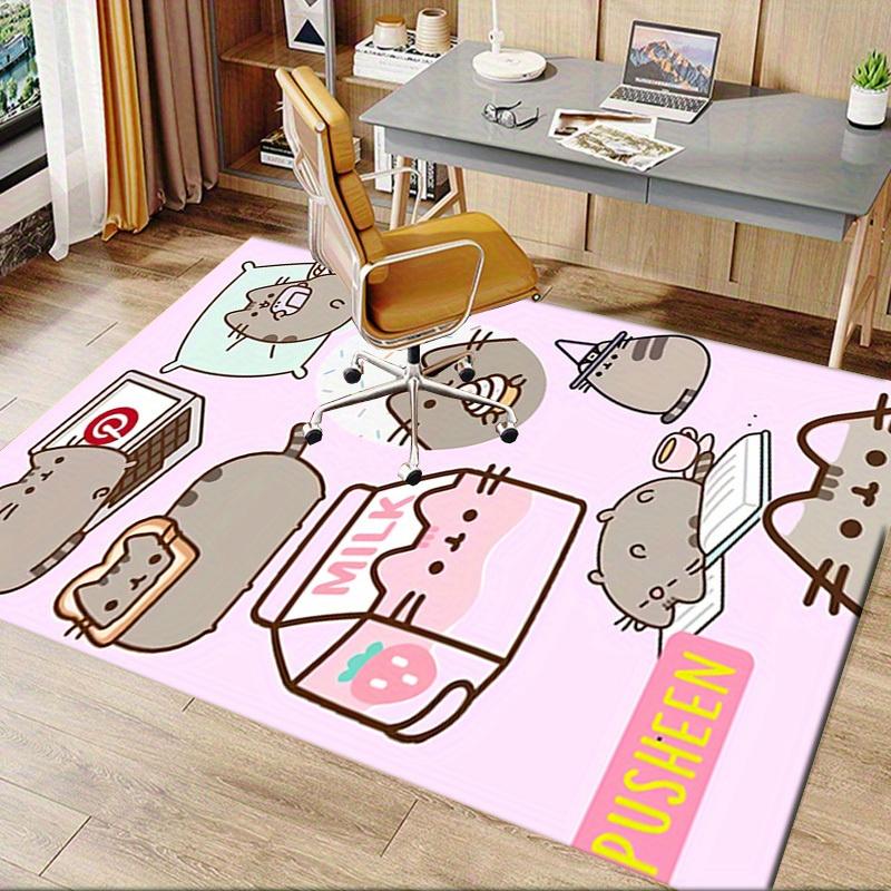 Pusheen, Mléko, Čarodějnická Kancelář Koberec Měkký Polyester Vstupní Koberec Omyvatelný Protiskluzový Lze Prát v Pračce