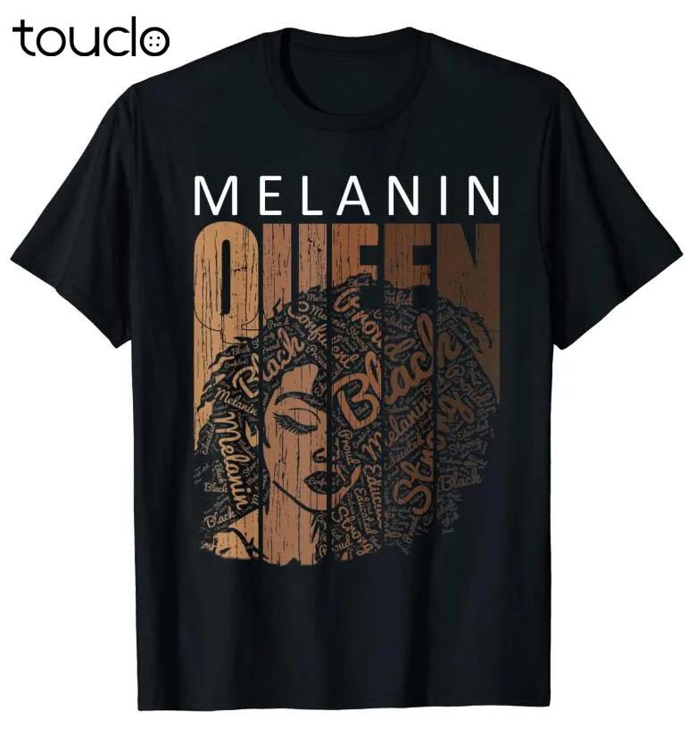 Melanin Queen Tee African American Strong Black Natural Afro Tshirt Unisex