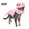 Costume Scheletro Dinosauro Tridimensionale per Animali Domestici, Abbigliamento 3D Luminescente al Buio, Cappello Morbido Peluche di Dinosauro per Cani Gatti di Halloween, Cosplay Festività