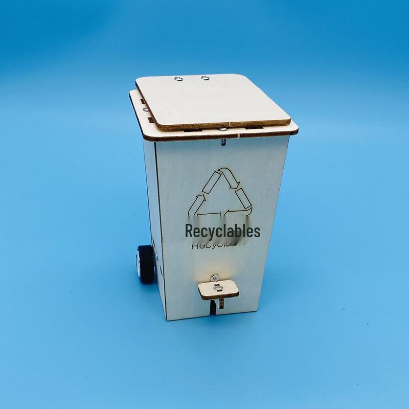 DIY Environmental Science Project: Flip-Top Trash Can Kit for Primary Students