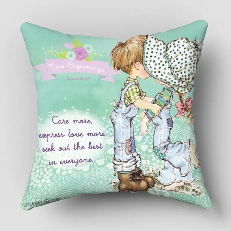 Kissenbezüge Sarah Kay Cartoon Kissenbezüge Dekokissen für Sofa Autodekoration Kissenbezug WJY12.25
