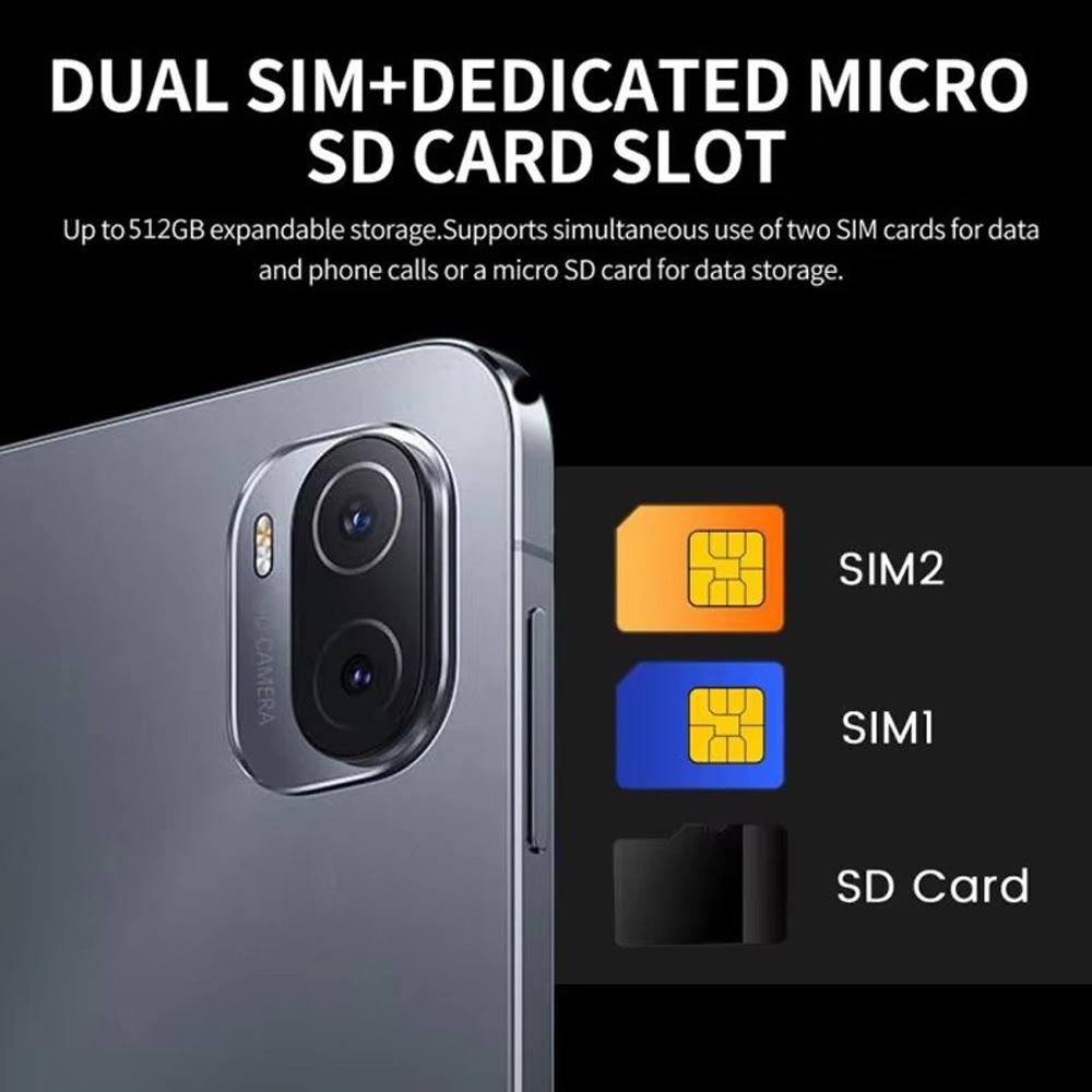 11 Inch Android 13.0 8000mAh 8GB RAM 512GB ROM Dual SIM 4G LTE WiFi 2.4/5G Type-C Tablets