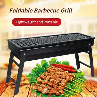 Multifunktionaler Faltbarer Barbecue-Grill Haushof Holzkohlegrill Outdoor Tragbare Barbecue-Kochwerkzeuge