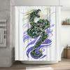 Green Dragon Shower Curtain Wall Decor Fabric Waterproof Bath Mat Boho Chic Home Decor Accessories Polyester Print Decorative Ba