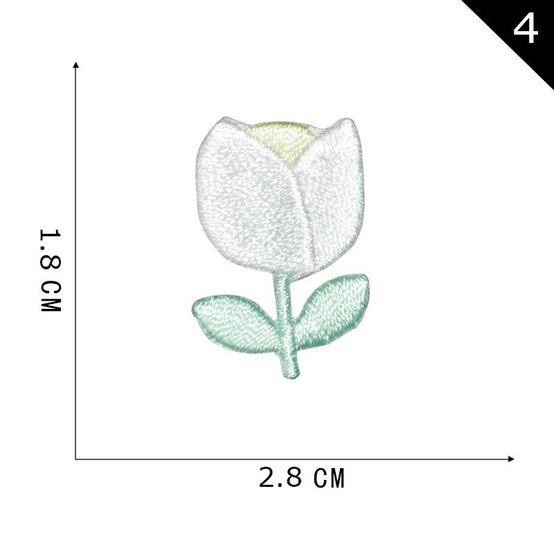 Adesivo Bordado para Computador Flor Adesivo de Tecido Adesivo de Tecido Bordado Acessórios de Vestuário Adesivo Bordado Adesivo Patch Bordado DIY