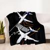 Airport Runway Design Flannel Blanket - Soft and Suitable for Sofas, Beds, Offices, Travel, All Seasons, and The Best Gift for The Holidays.