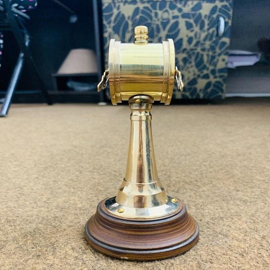 Antiker Messing-Schiffsmaschinen-Signalgeber Maritime Sammlerstück Heimdekoration, 17,78 cm