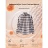 YOUNGOR Men's Plaid Flannel Long-Sleeve Shirt