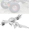 Silver Aluminum Alloy Shell RC Car Front Rear Axle Upgrade Parts Accessory for Axial SCX10 II 90047 90046Front Rear Axle