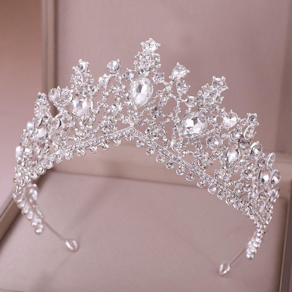 Luxury Baroque Crowns Vintage Style Bridal Tiara Headwear Princess Tiara  Women Girls