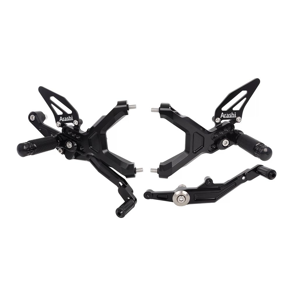 Motorcycle CNC Adjustable Rearset Front Foot Pedal For BMW S1000RR 2019-2024 M1000RR 2021-2023 Racing Foot Pedal чёрный