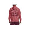Under Armour Graphic Print Fleece Hoodie Men Red 1373562-600